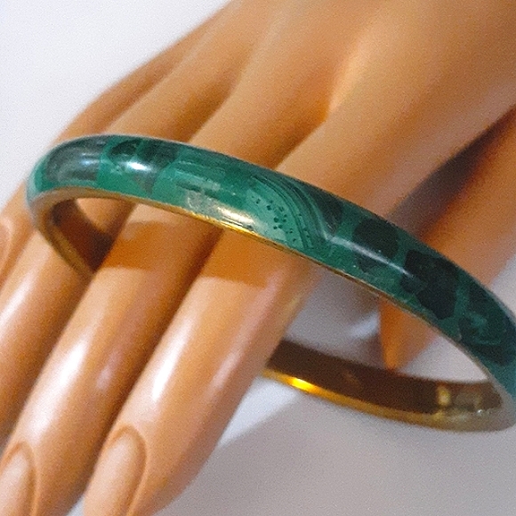 VTG 💖 SOLDREAL Brass Enamel Bangle Bracelet - Picture 5 of 6